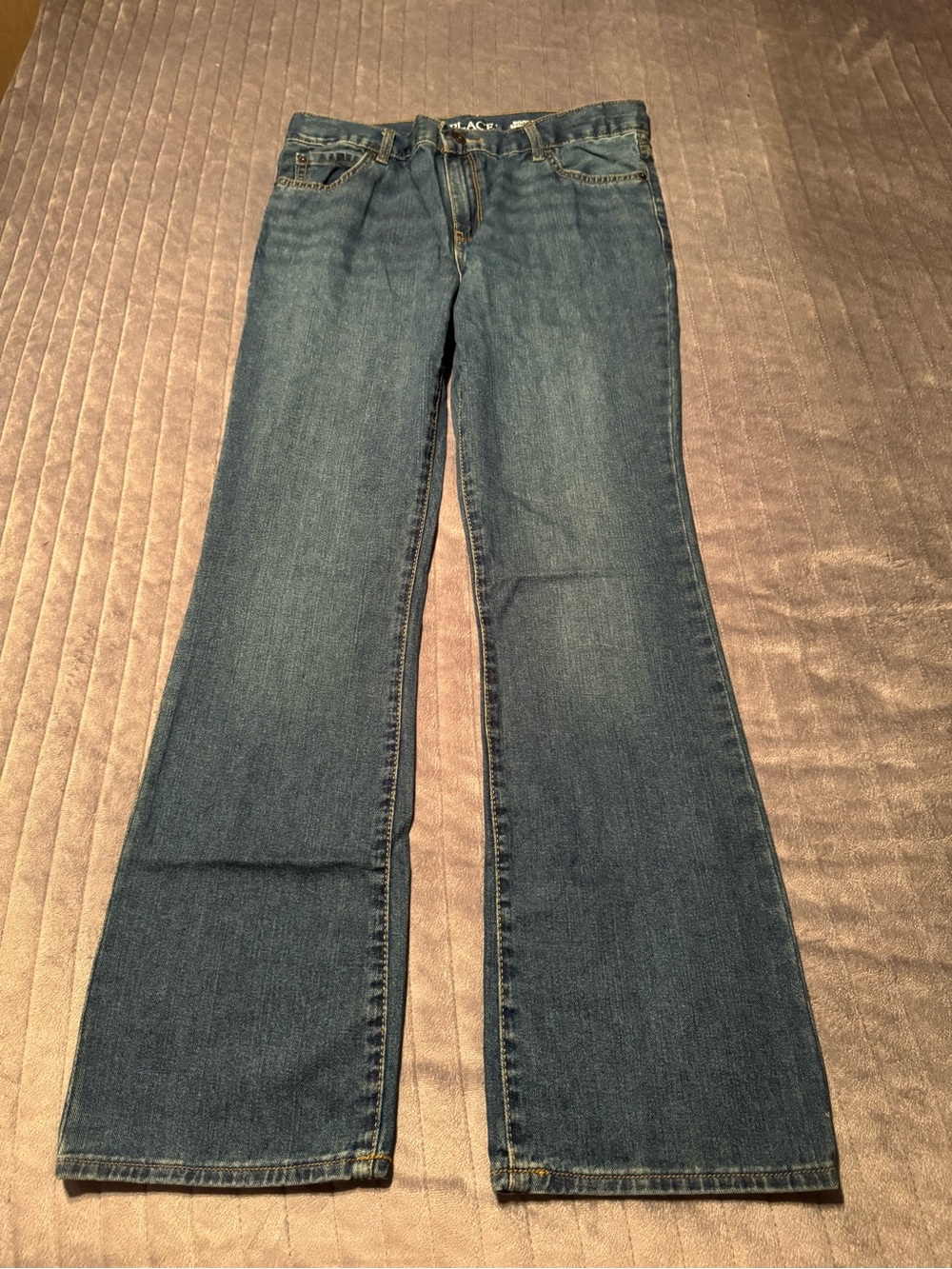 Children’s Place Boys Dark Blue Boot Cut Jeans